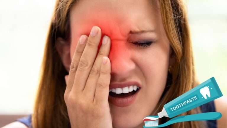 Toothpaste in Eye